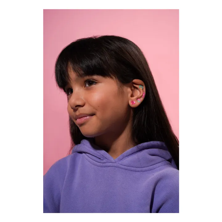 Kawaii self-adhesive earrings | Orange- Product image n°4