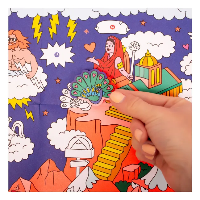 Póster con pegatinas Mitología