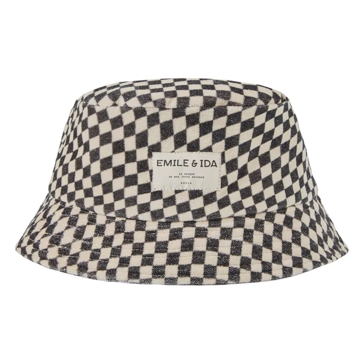Terciopelo Damier Bob | Negro- Imagen del producto n°0