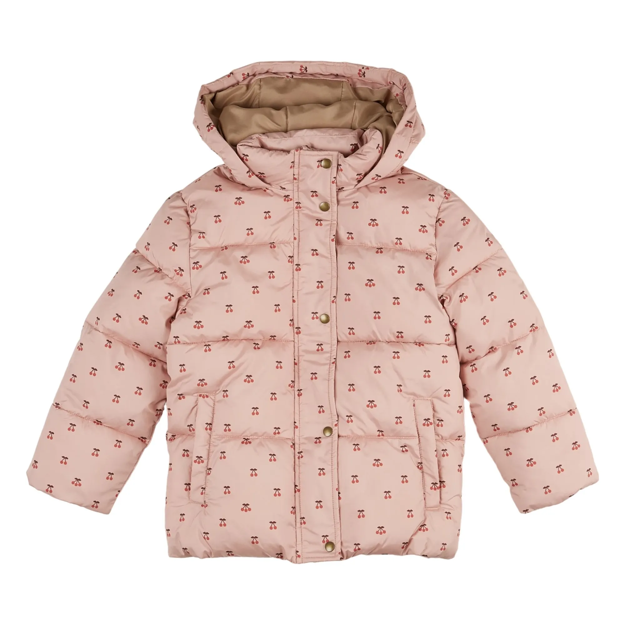 Emile Et Ida Girls Pink Doudoune Cerises