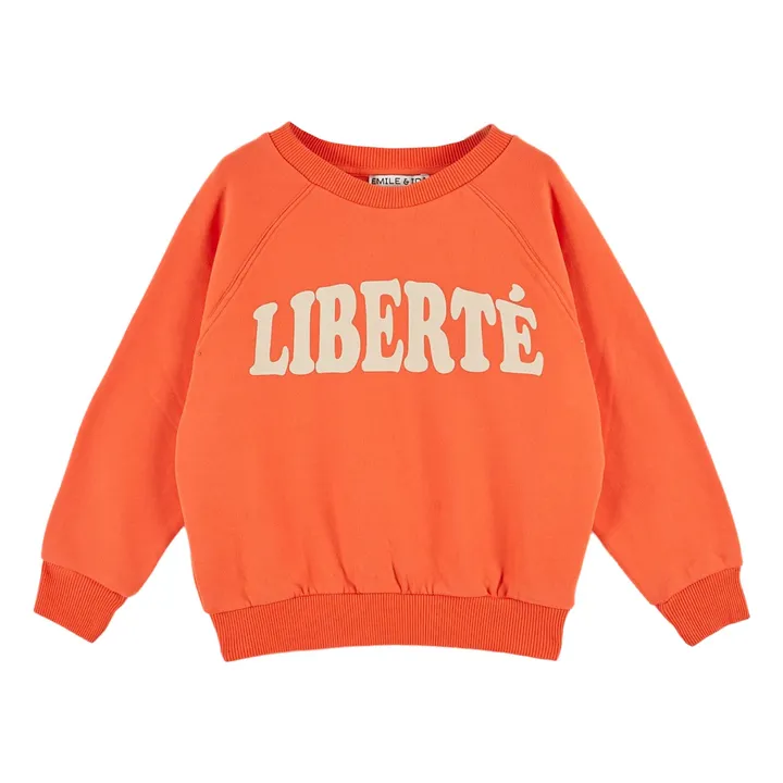 Sweat Liberté | Orange- Image produit n°0
