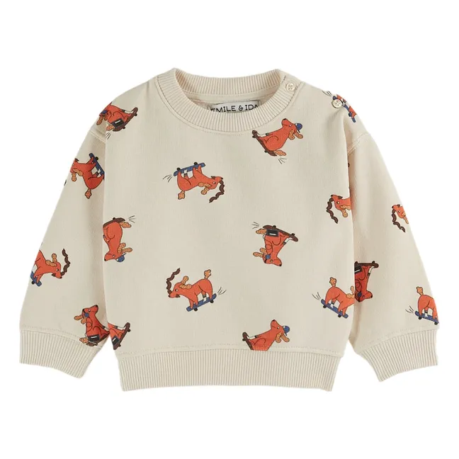 Sweatshirt Hund Skater | Seidenfarben