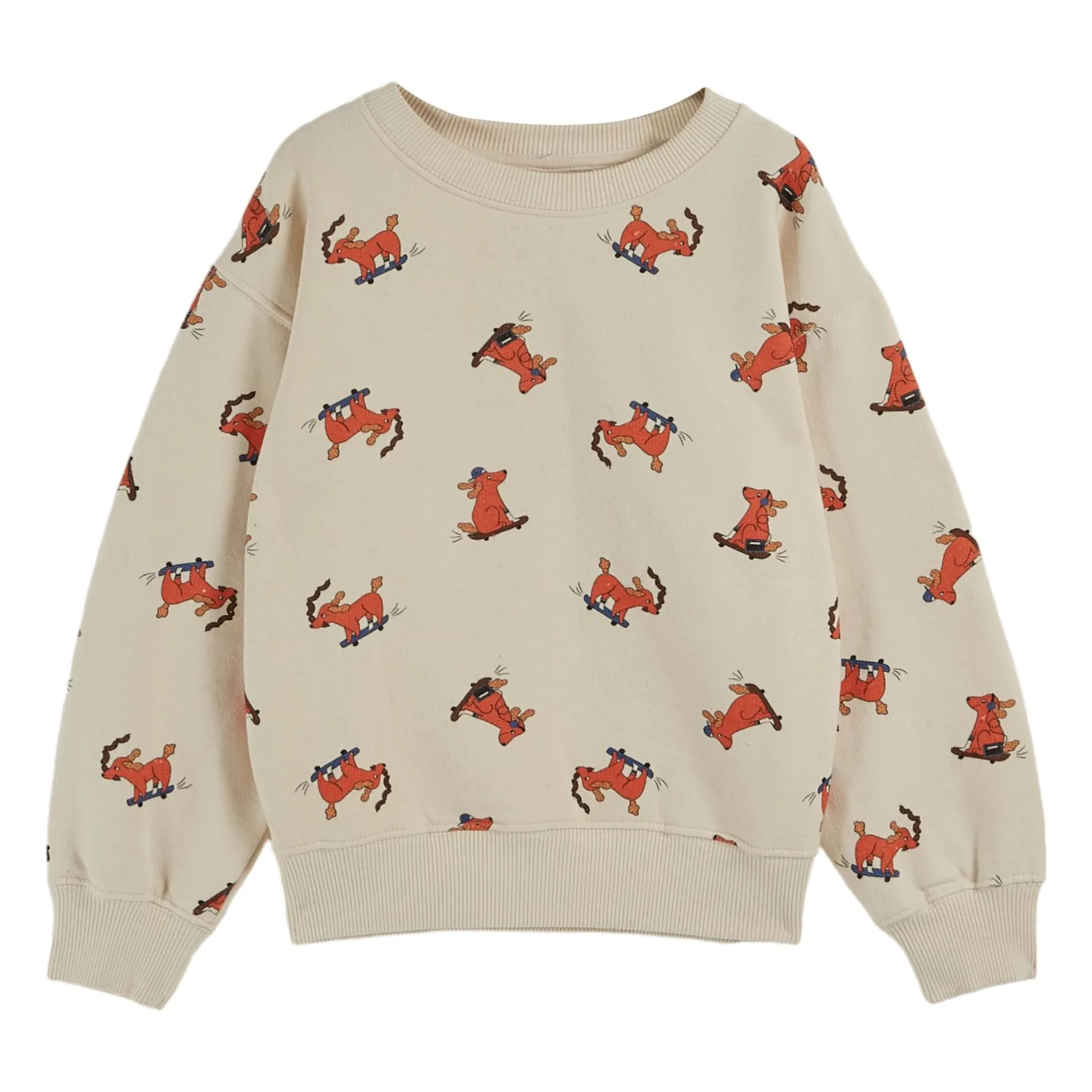 Emile Et Ida Ecru Sweat Dog Skater