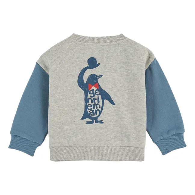 Zweifarbiges Sweatshirt | Blau