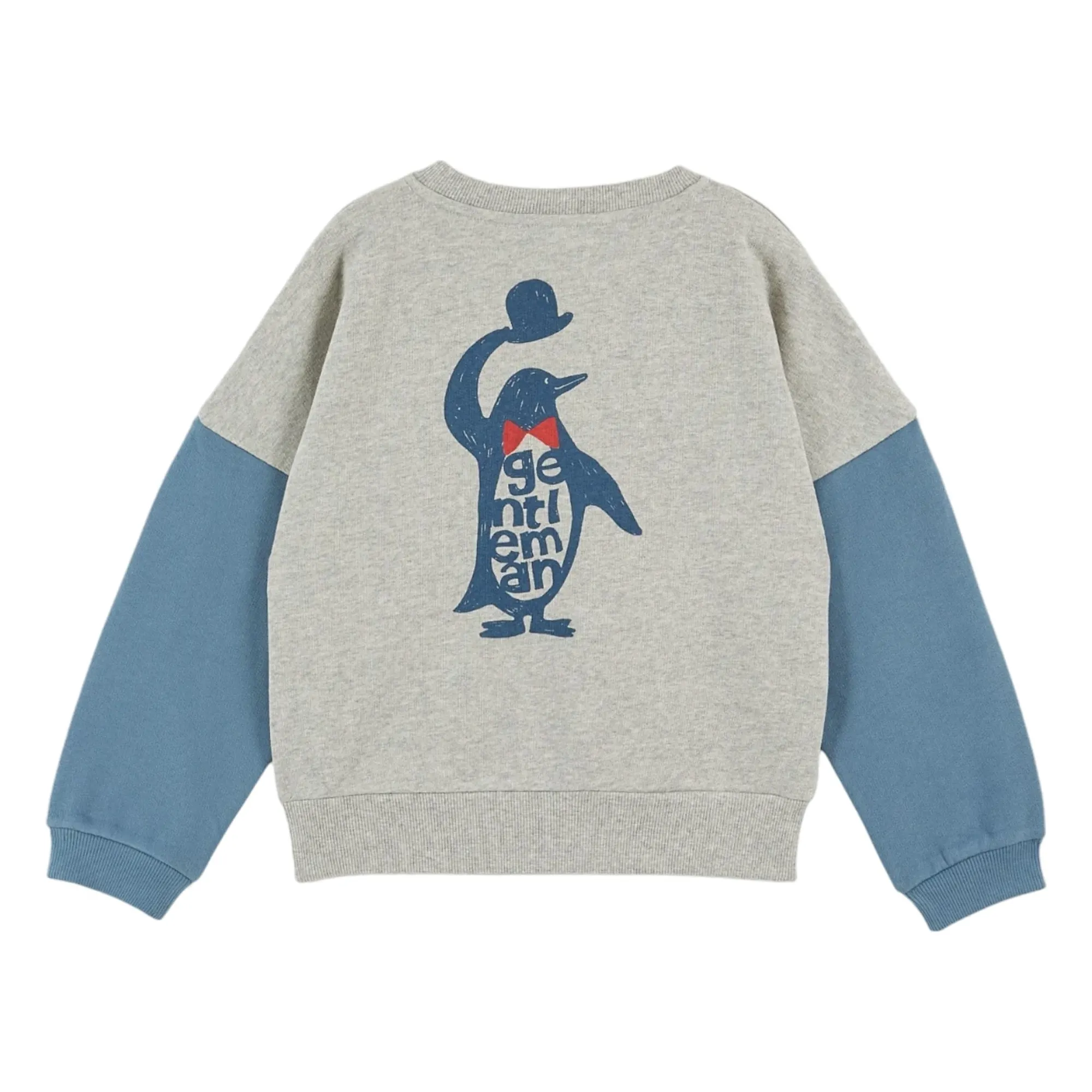 Emile Et Ida Blue Two-Tone Sweatshirt