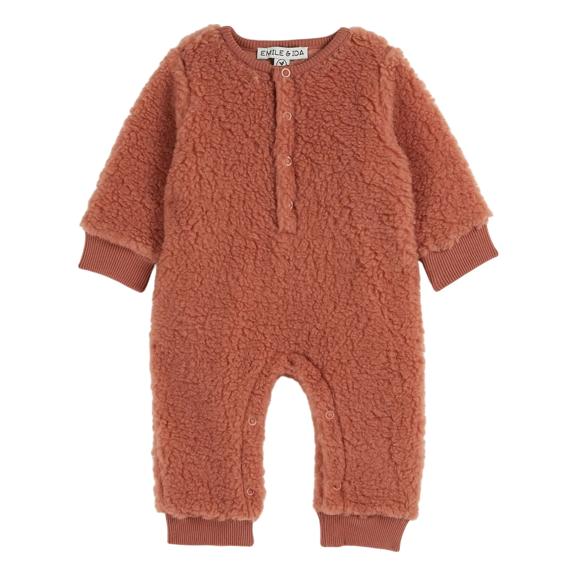 Emile Et Ida Brick Red Moumoute Fleece Suit