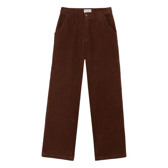 Pantalon Anelle Velours Côtelé | Brun
