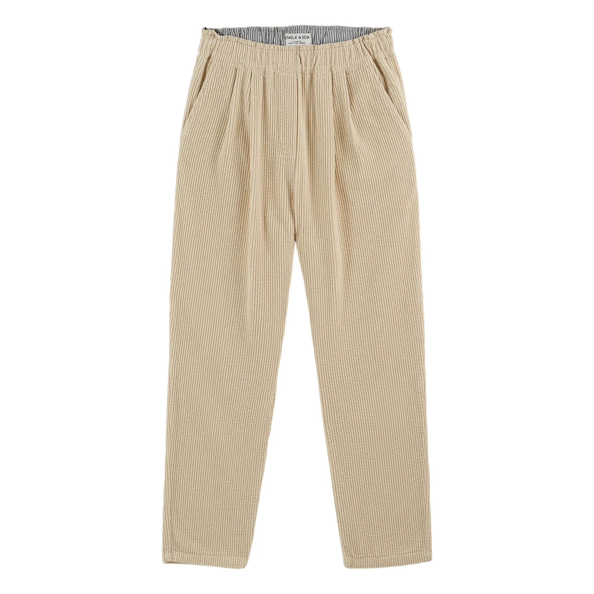 Emile Et Ida Ecru Alban Corduroy Pants