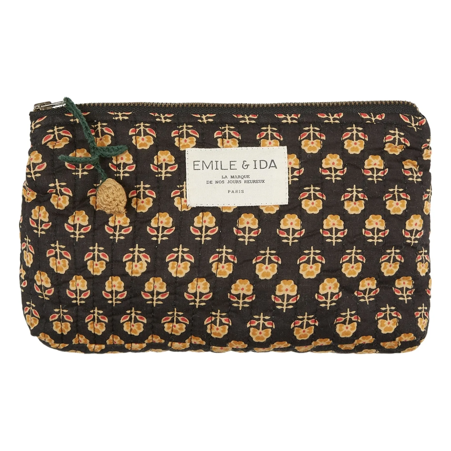 Emile Et Ida Black Make-Up Bag