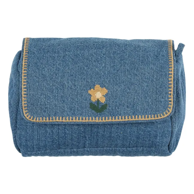 Borsa da toilette a punto croce | Demin