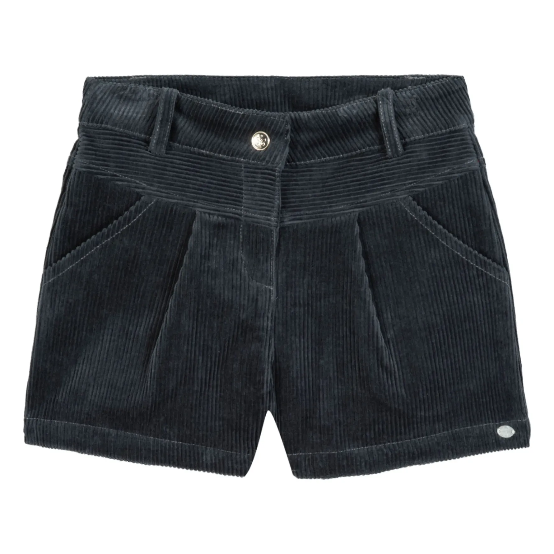 Tartine Et Chocolat Blue Corduroy Shorts