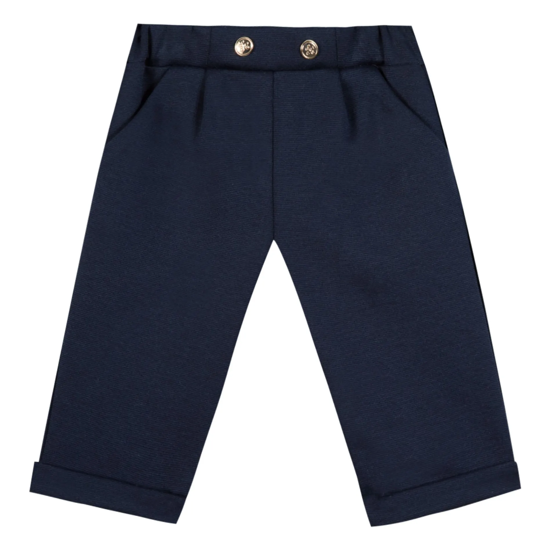 Tartine Et Chocolat Women's Navy Blue Jogger And Embroidered Vest