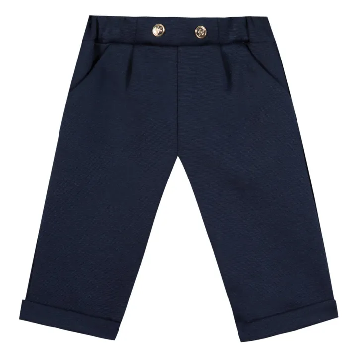Jogger und bestickte Weste | Navy- Produktbild Nr. 0