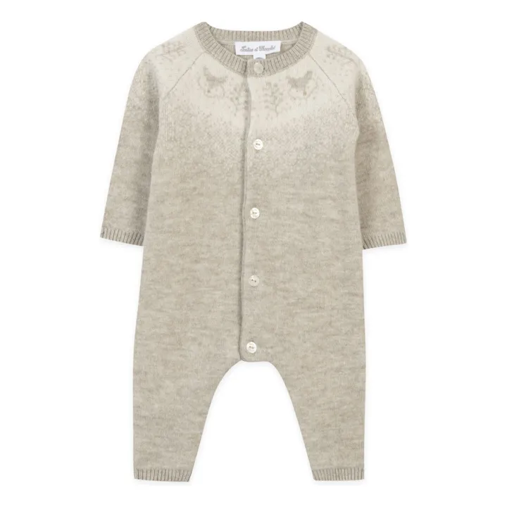 Mesh jumpsuit | Sand- Product image n°0