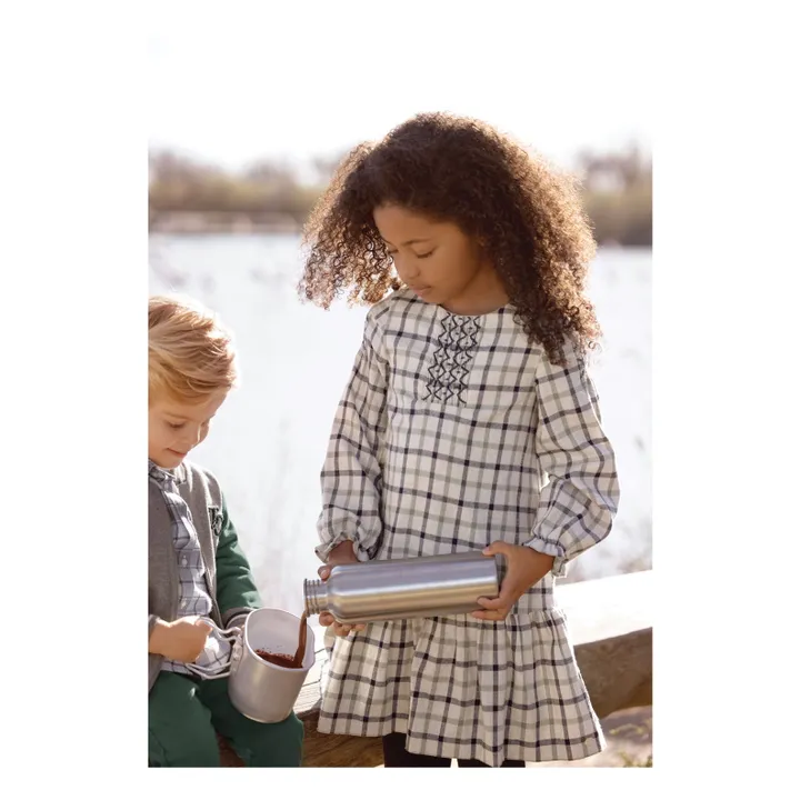 Carreaux Dress | Ecru- Product image n°6
