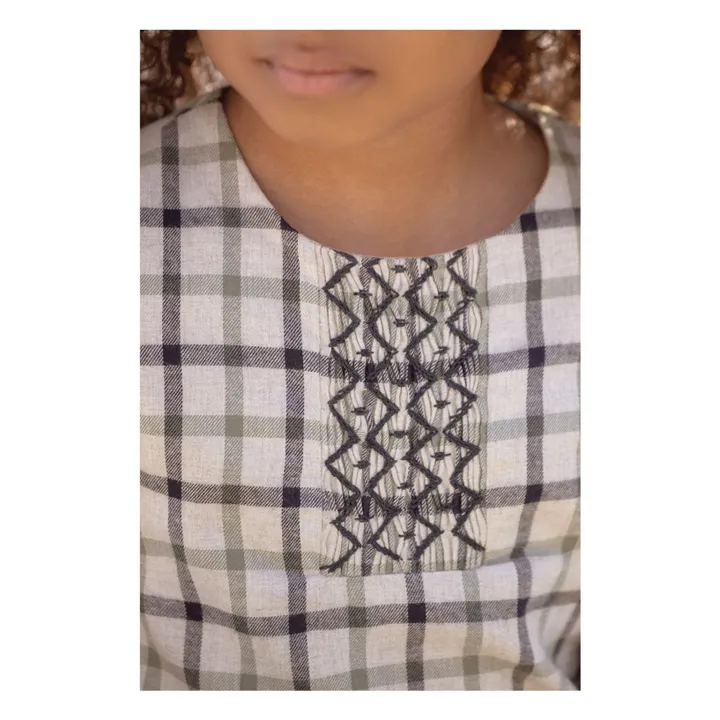 Carreaux Dress | Ecru- Product image n°2