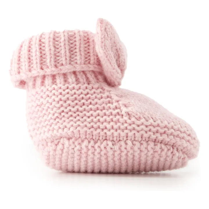 Pantofole in lana | Rosa antico- Immagine del prodotto n°0
