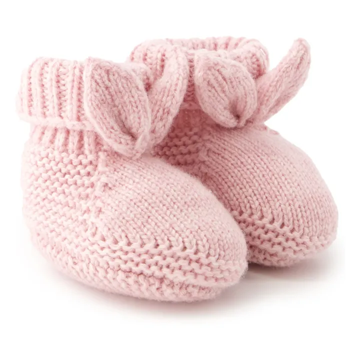 Pantofole in lana | Rosa antico- Immagine del prodotto n°1