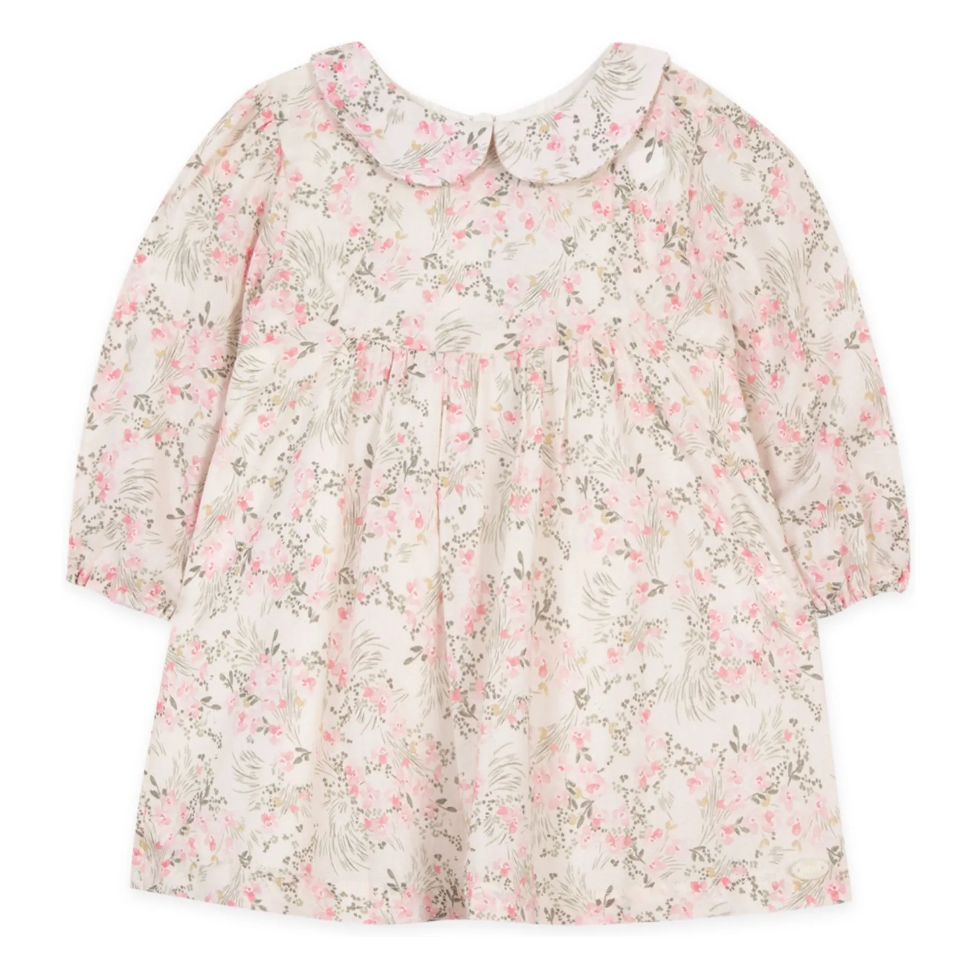 Tartine Et Chocolat Women's Khaki Claudine Collar Floral Dress