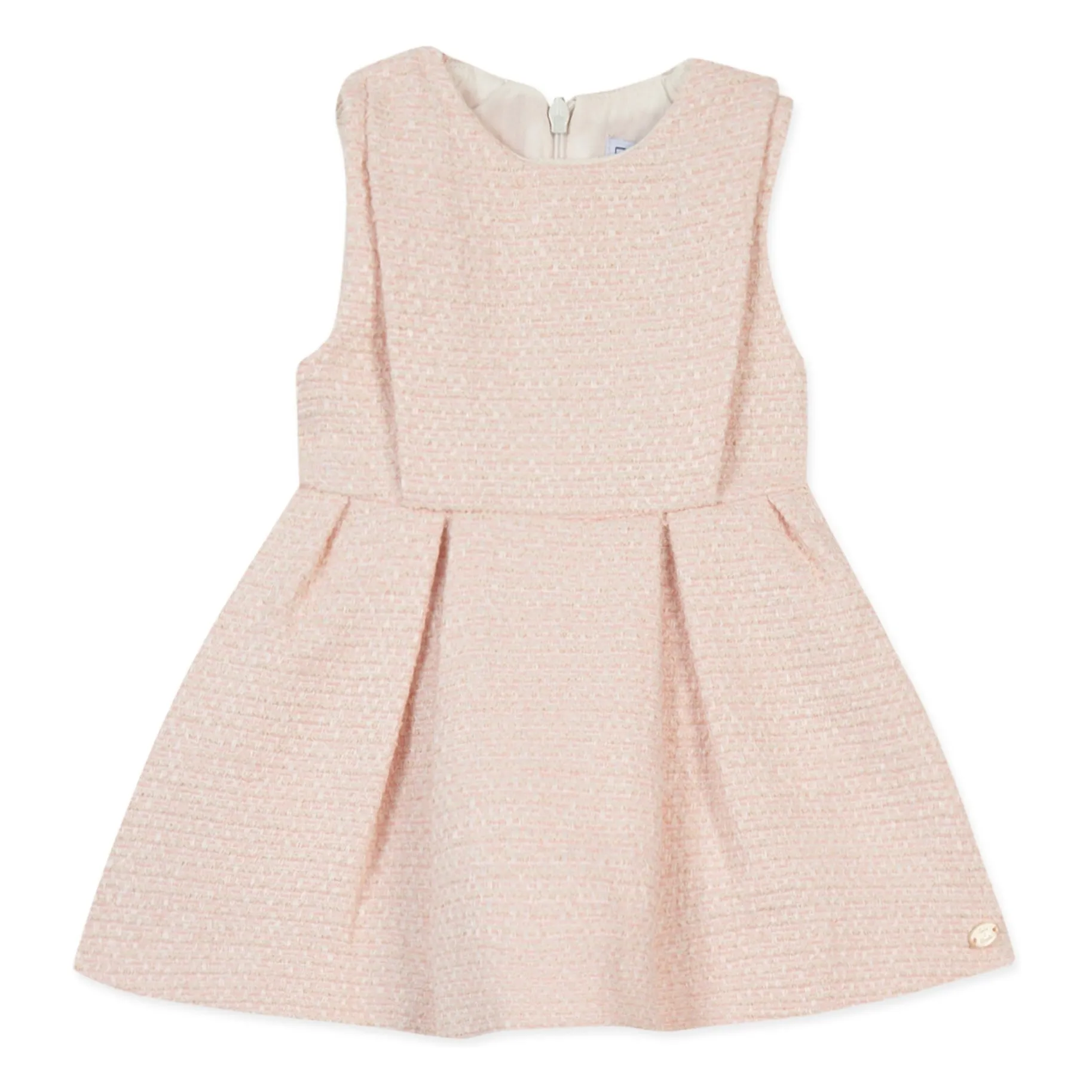 Tartine Et Chocolat Women's Pale Pink Tweed Dress