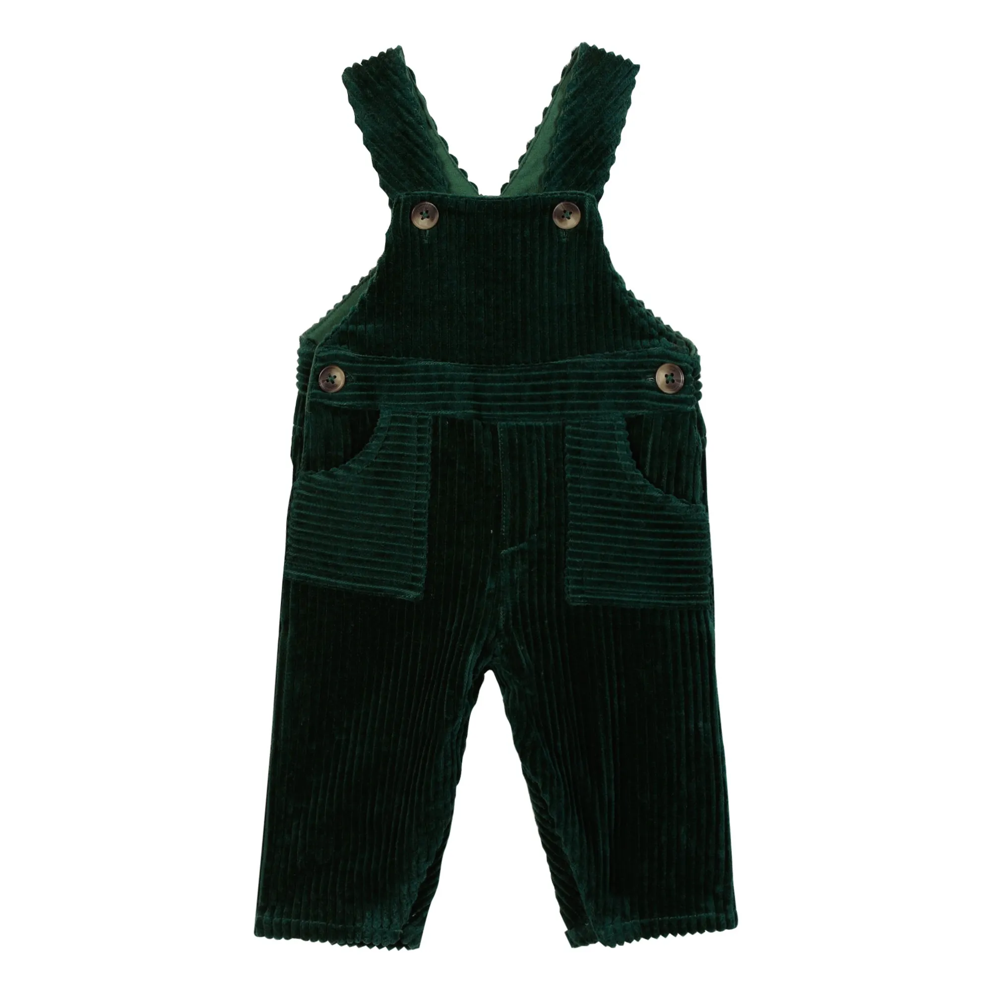 Tartine Et Chocolat Men's Chrome Green Corduroy Dungarees