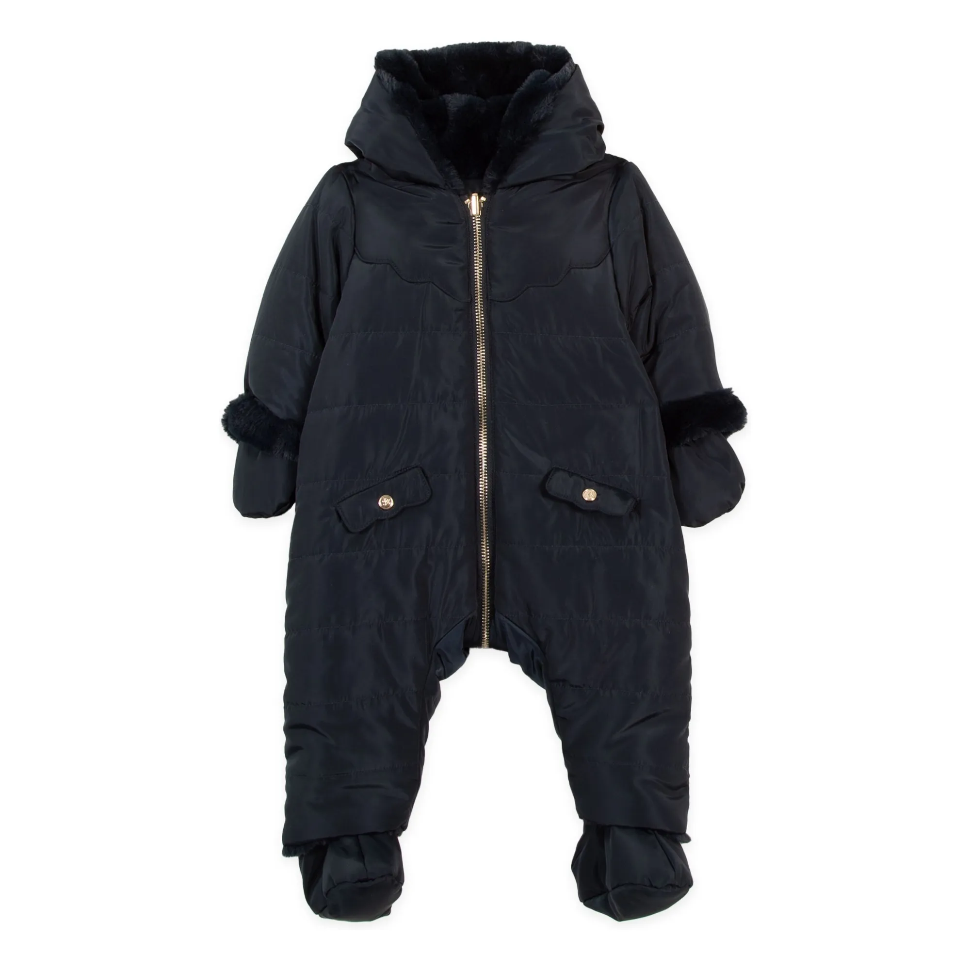 Tartine Et Chocolat Women's Navy Blue Pilot Suit