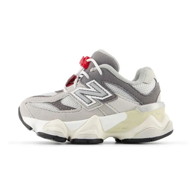 Zapatillas con cordones elásticos 9060 | Gris