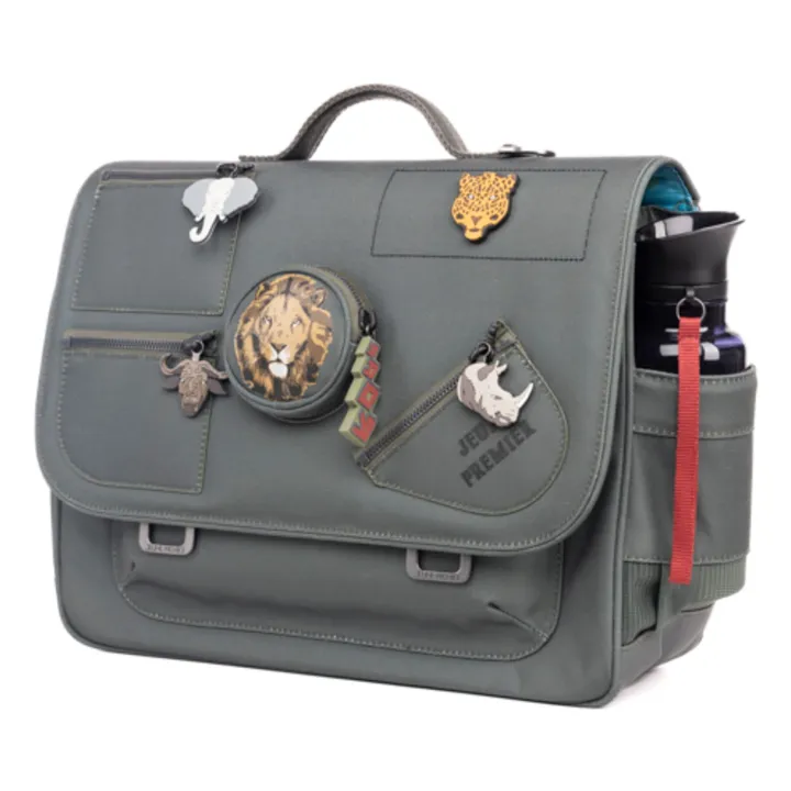 Cartable Midi Big Five | Khaki- Image produit n°2