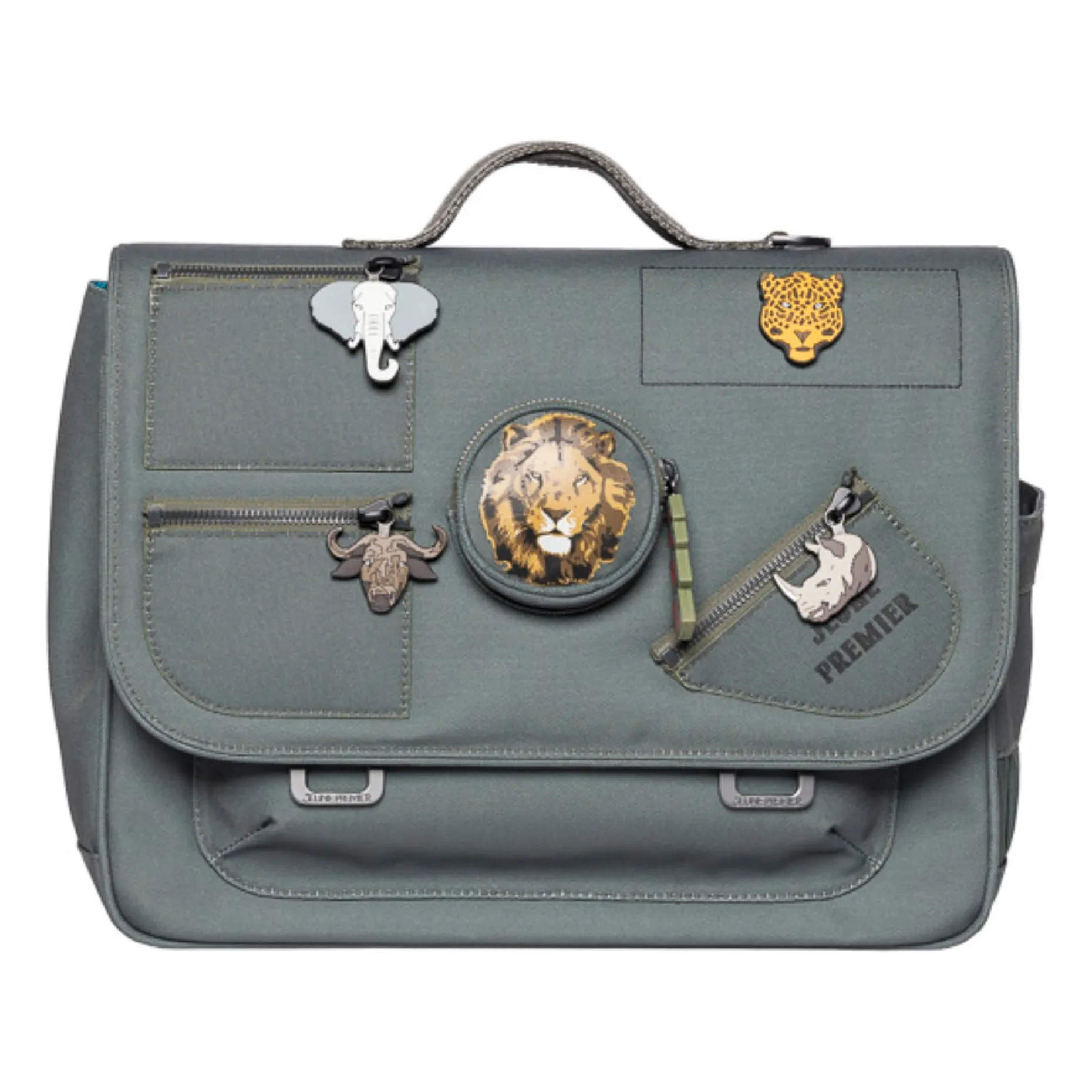 Cartable Midi Big Five | Khaki- Image produit n°0