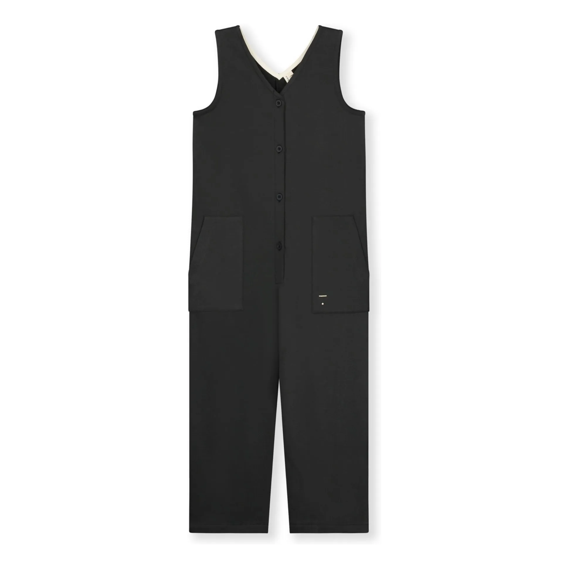 Gray Label Black Button-Down Jumpsuit