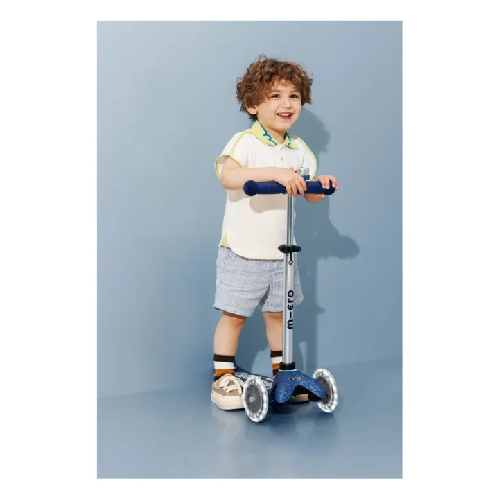 Mini Micro Deluxe Glitter LED Scooter  | Azul- Imagen del producto n°1