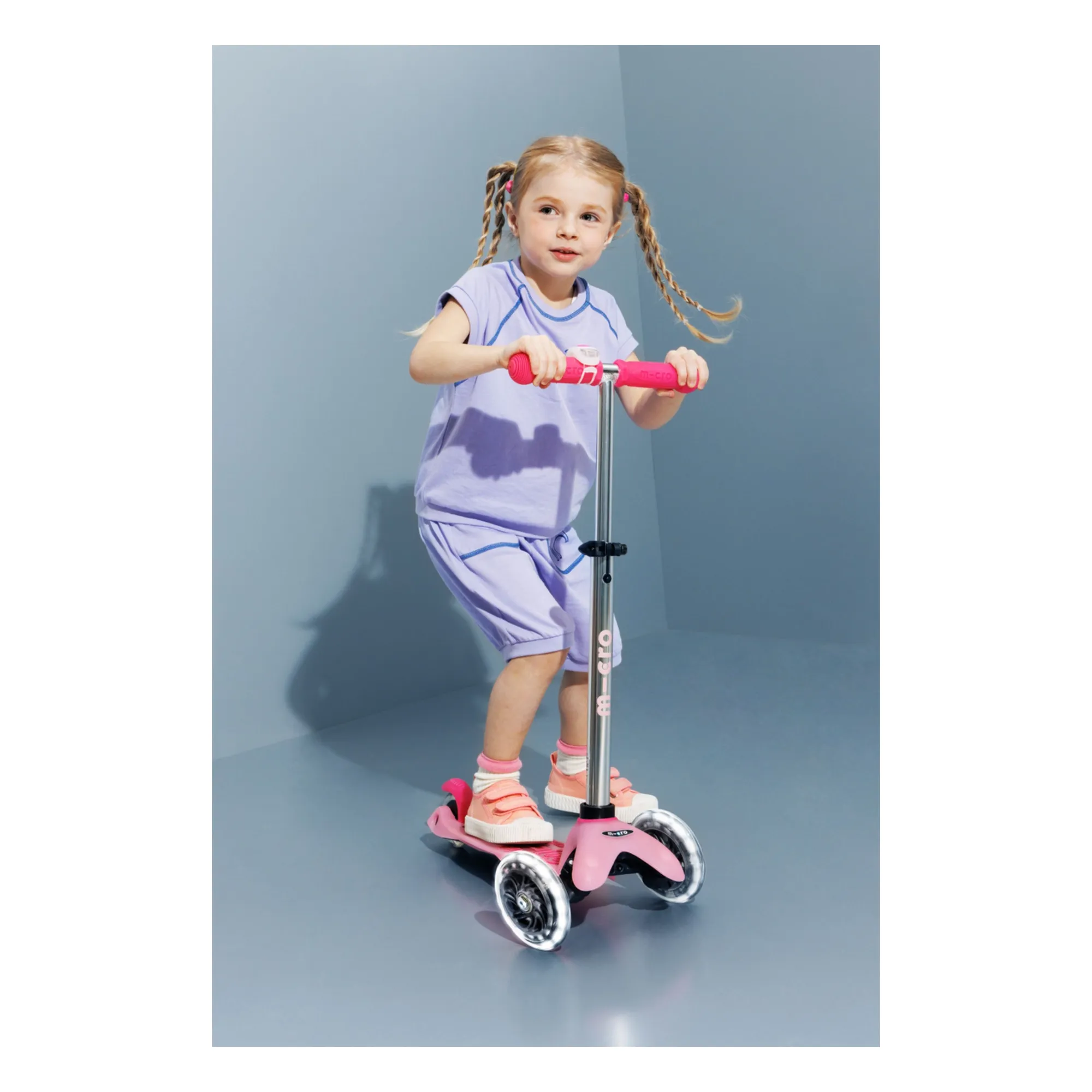 Micro - Trottinette Mini LED Phosphorescente - Rosa | Smallable