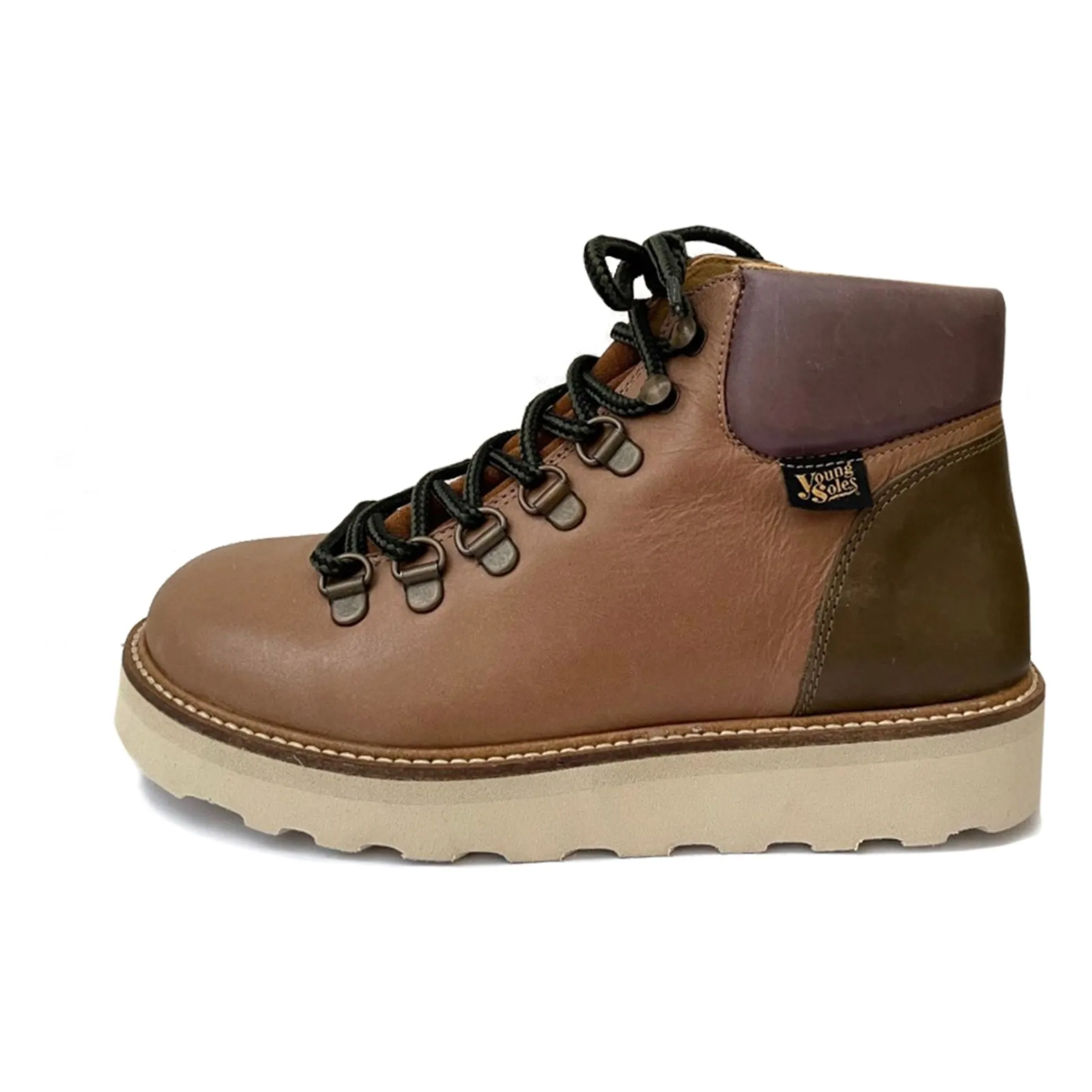 Young Soles Brown Boots Lace-Up Eddie