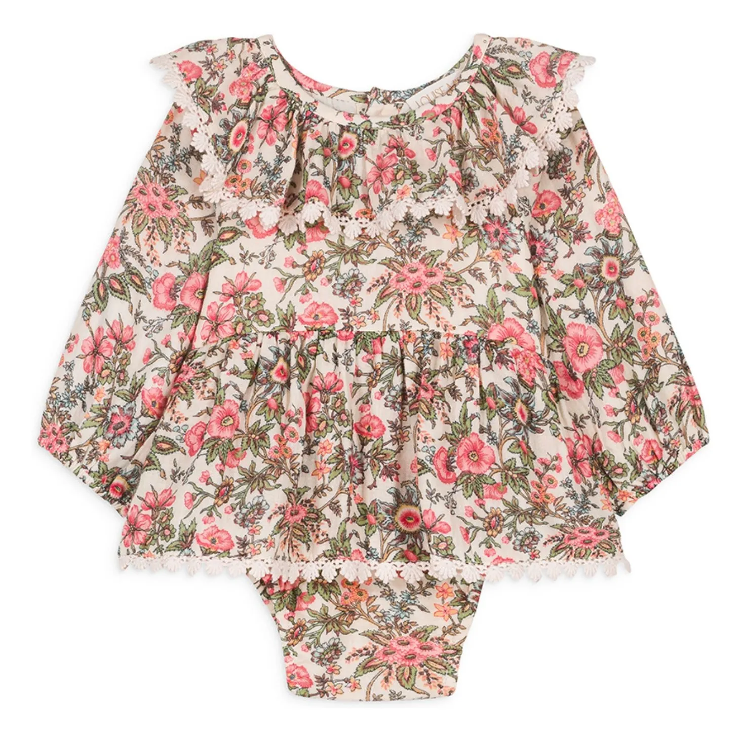 Louise Misha Ecru India Fleurie Dress