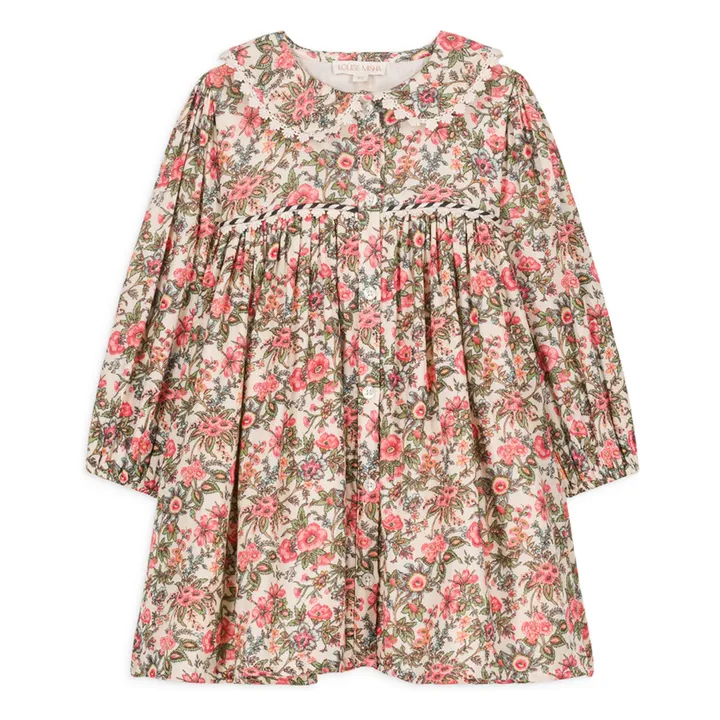 Vestido de gasa de algodón Marlotta | Rosa- Imagen del producto n°0