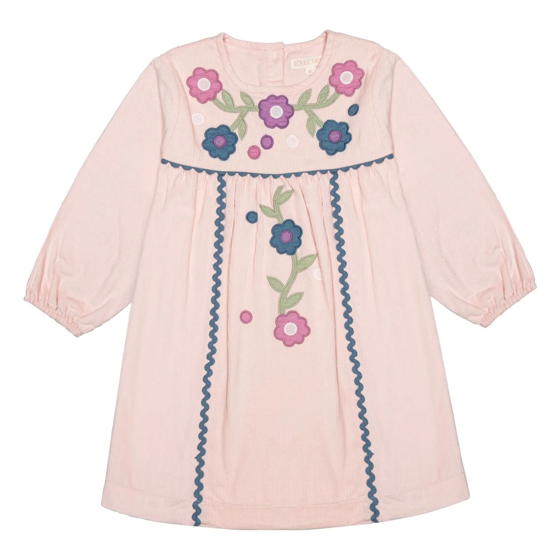 Louise Misha Powder Pink Linoa Velours Milleraies Dress