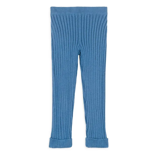 Leni Ribbed Legging | Blue