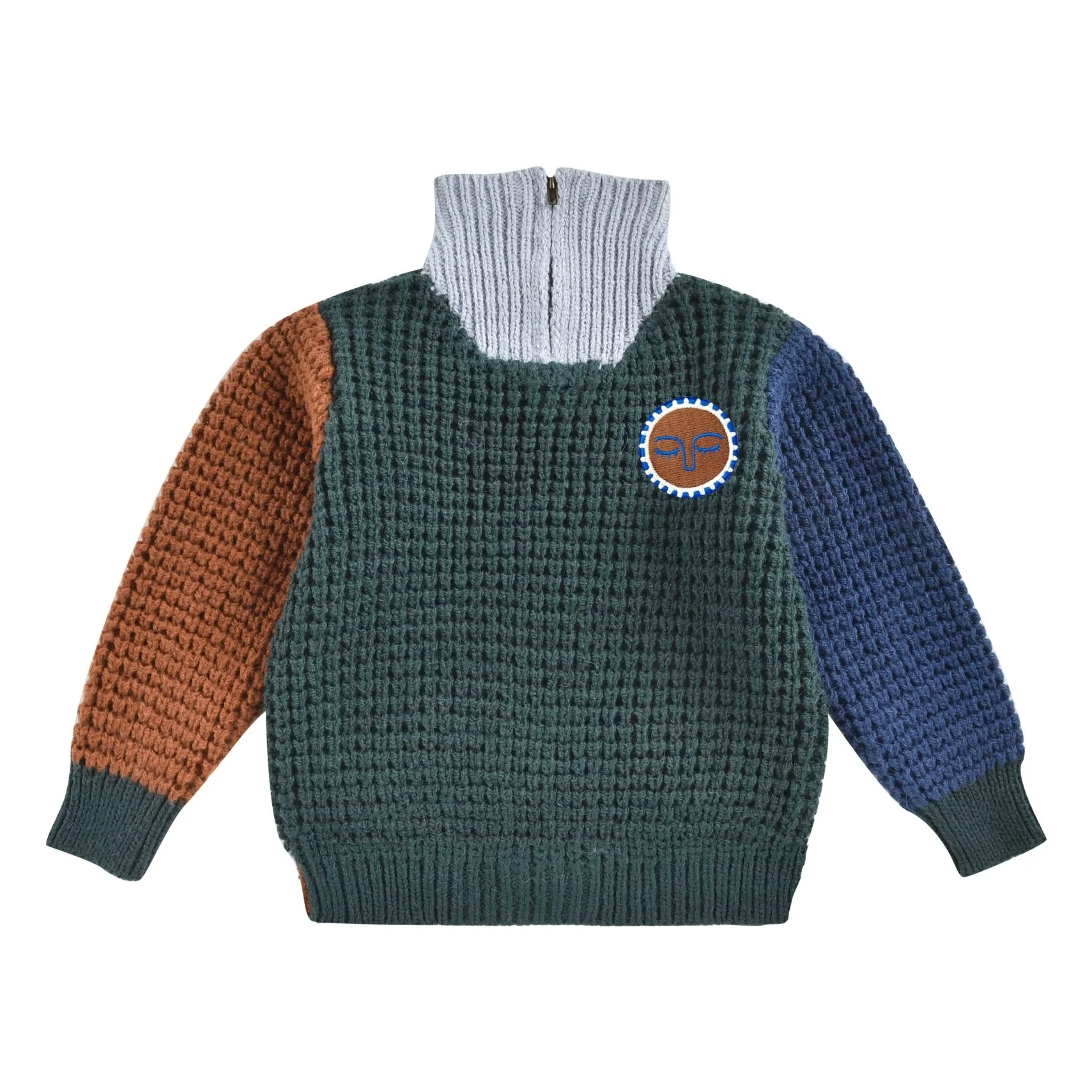 Louise Misha Khaki Usman Waffle Sweater