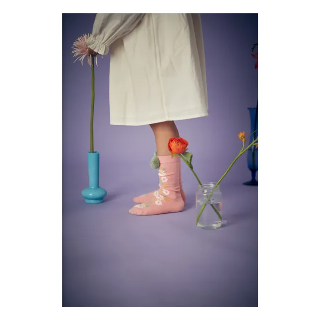 Socken Chelie Pompons | Bonbonfarben