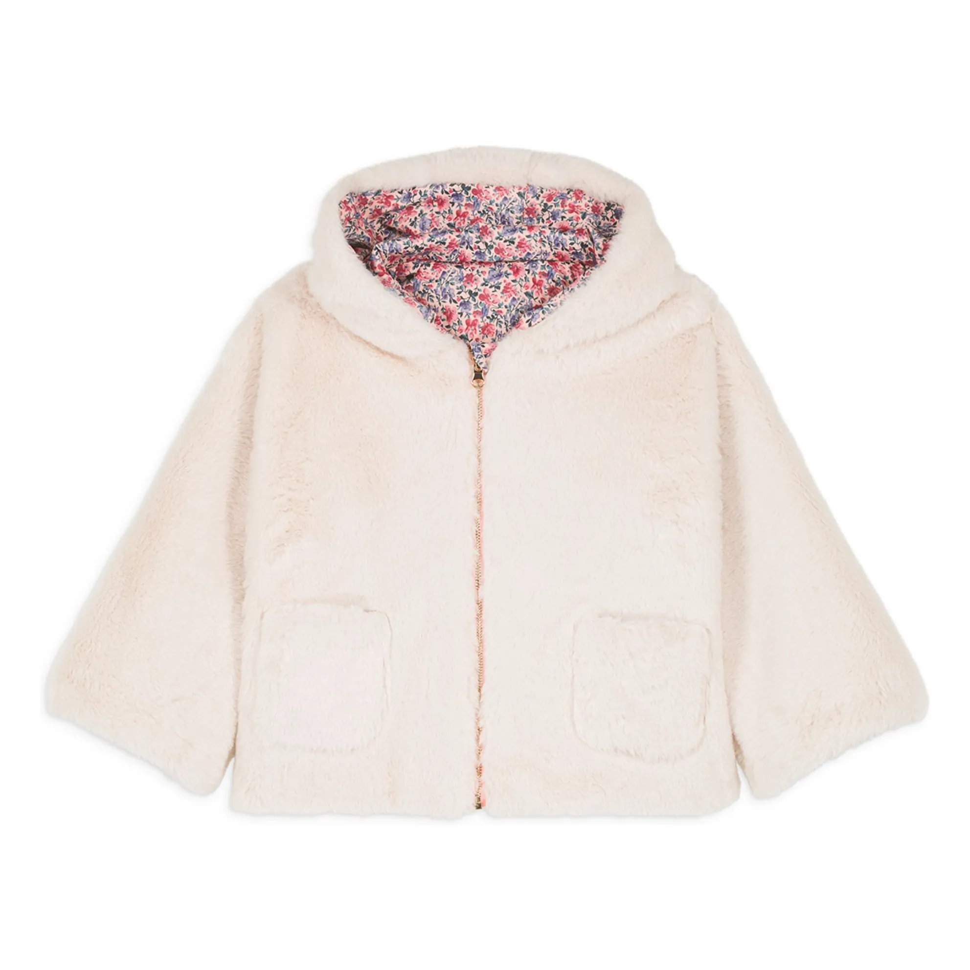 Reversible Felvet Water Repellent Coat | Pink- Product image n°2