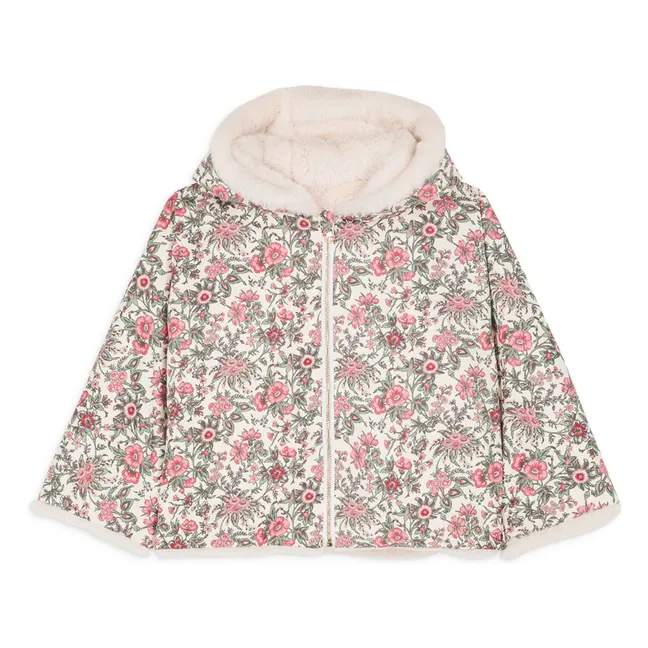 Reversible Felvet Water Repellent Coat | Ecru