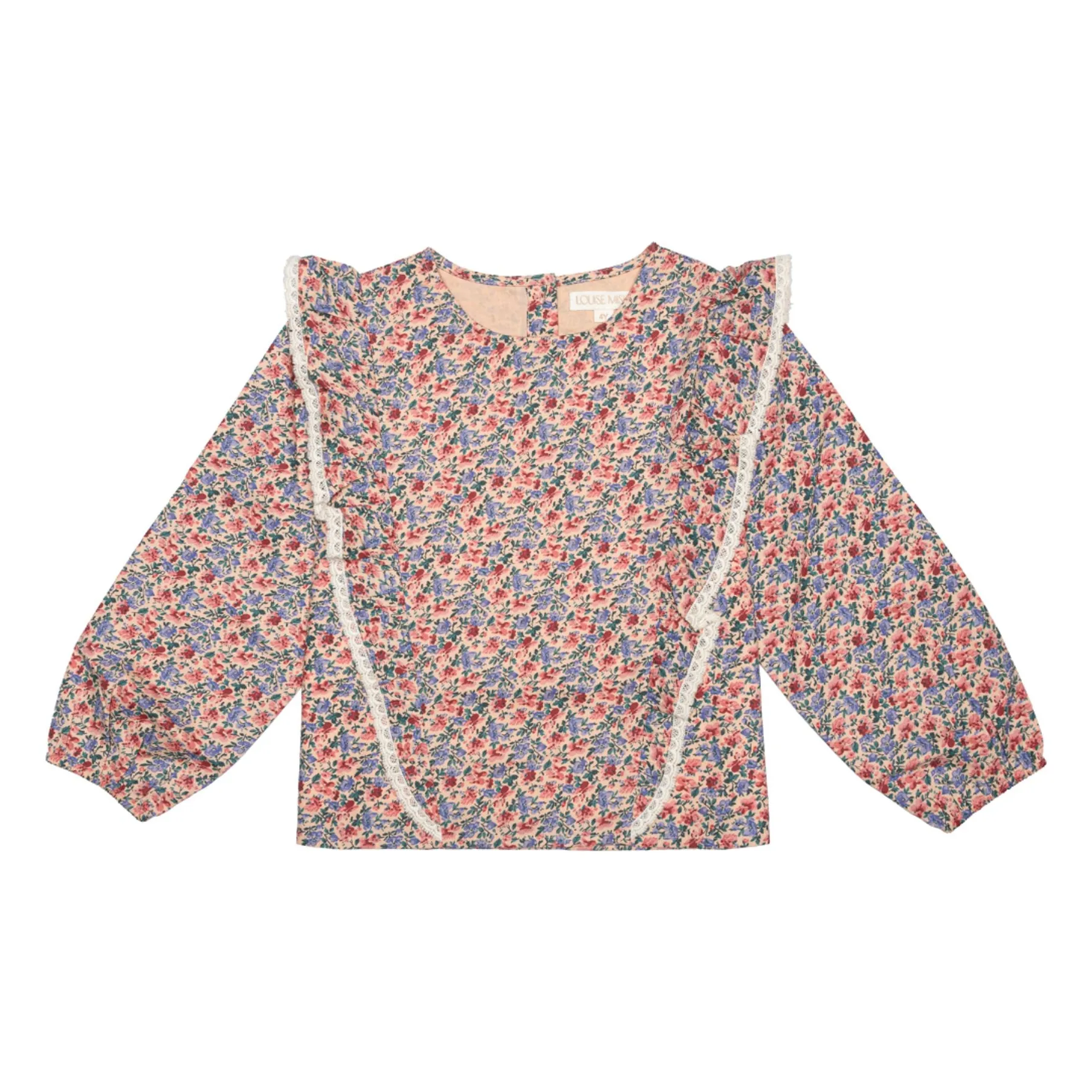 Louise Misha Pink Tubi Blouse Fleurie