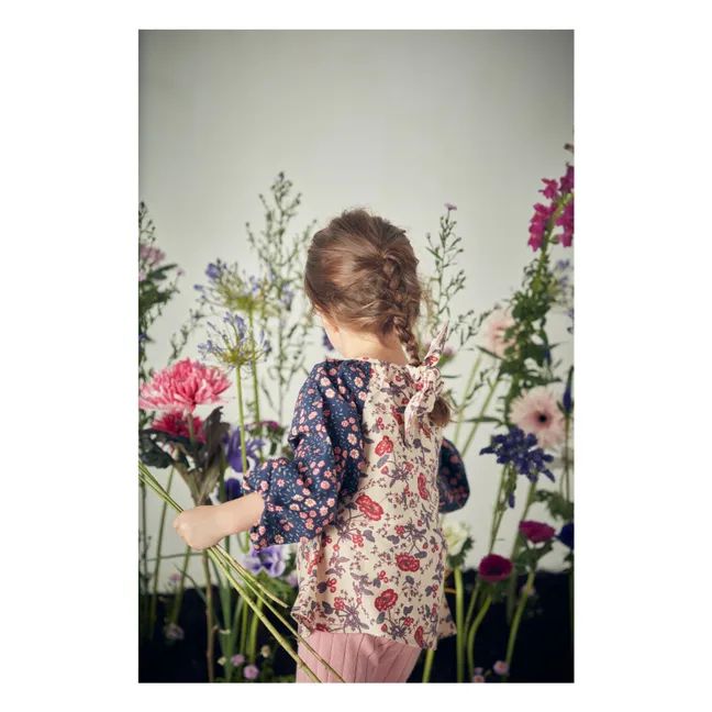 Blusa Iris Fleurie | Azul Marino