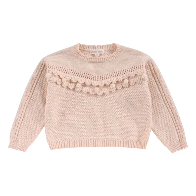 Maglione a maglia fantasia Ionnisa | Rose poudré