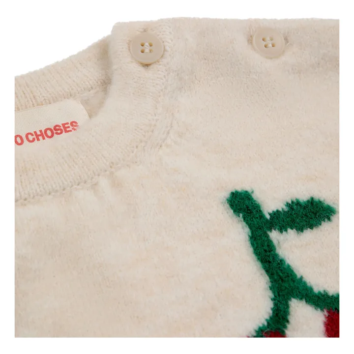Bobo Choses - Cherry Sweater - Ecru | Smallable