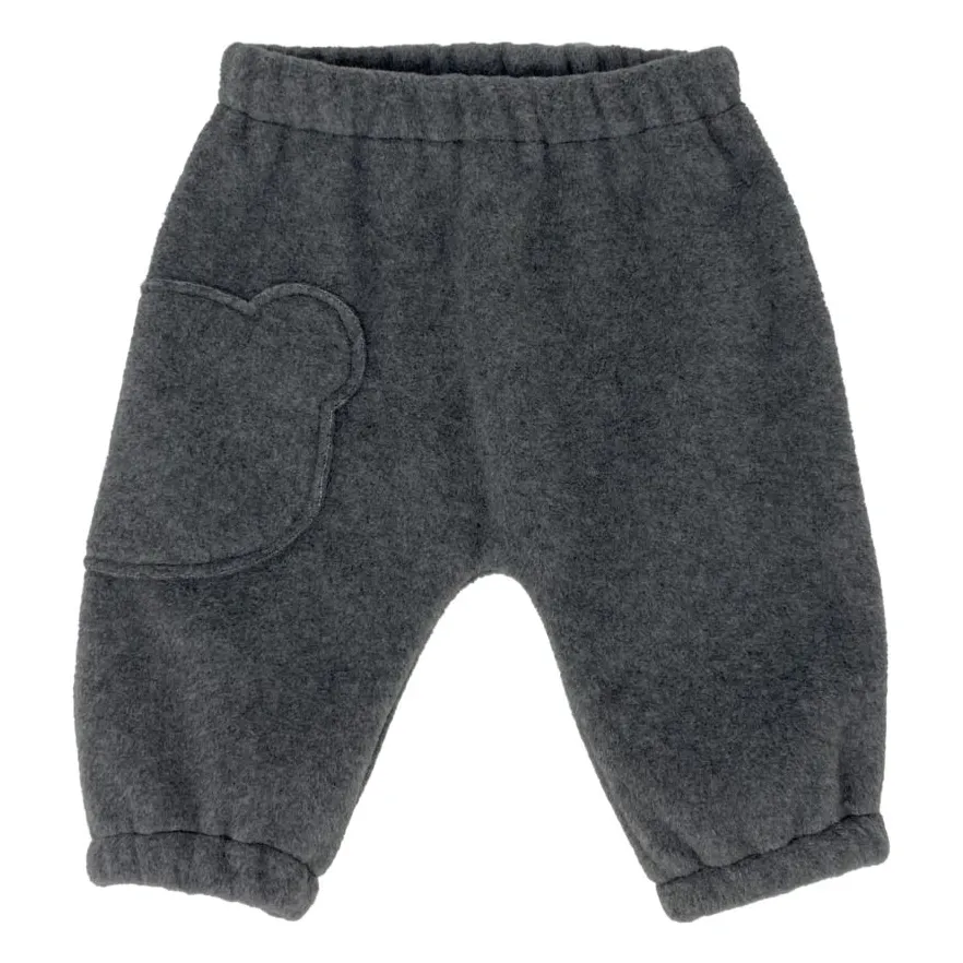 Zhoe & Tobiah Heather Grey Teddy Bear Jogger