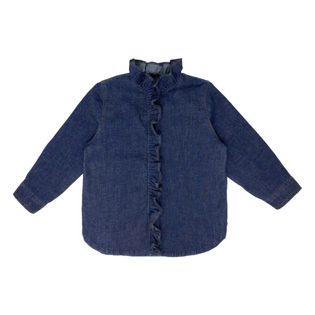 Blusa vaquera con volantes | Vaquero