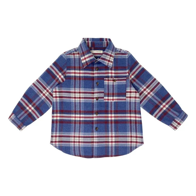 Camisa de cuadros | Azul índigo