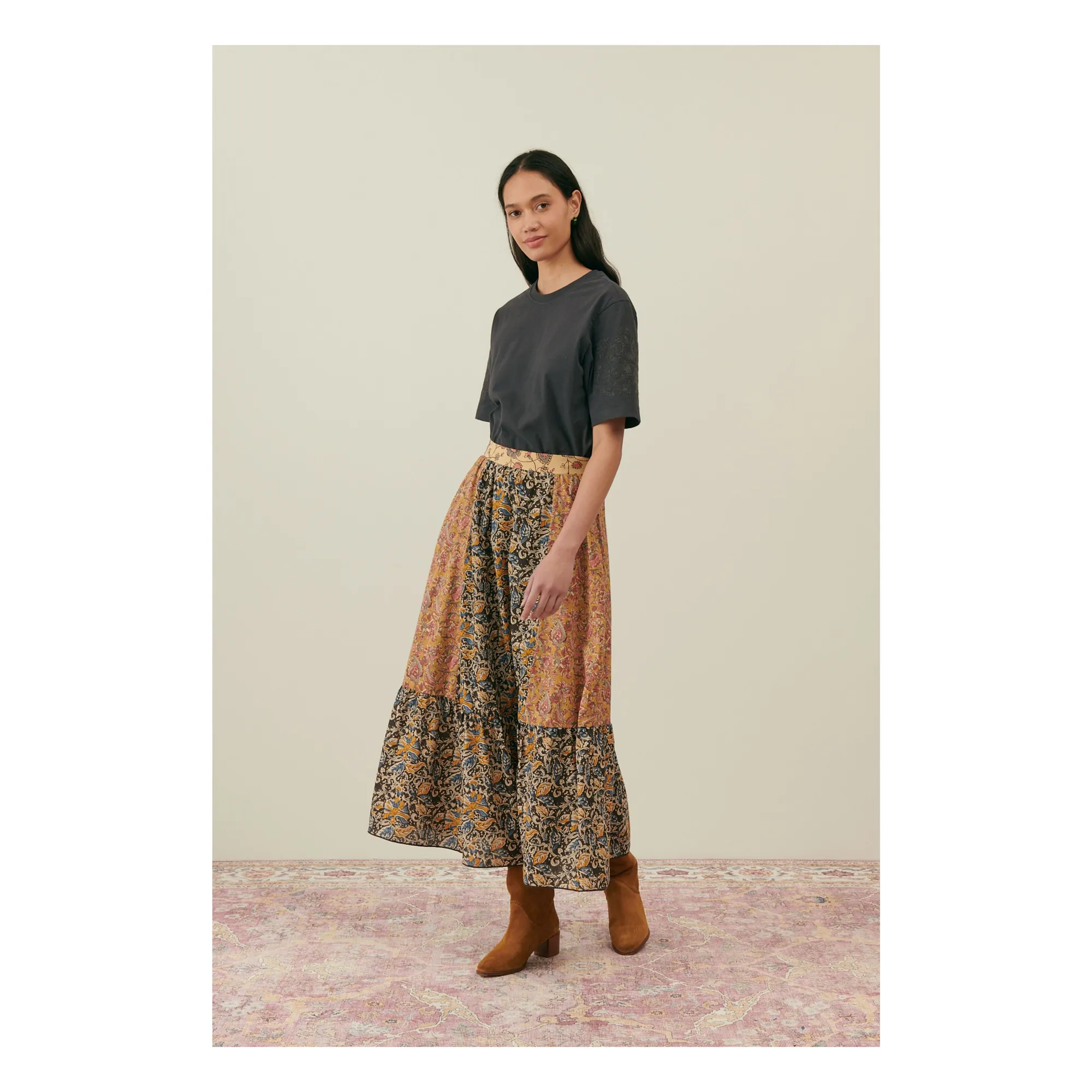 Louise Misha Women's Carbon Skirt Jansia Organic Cotton - Collection
