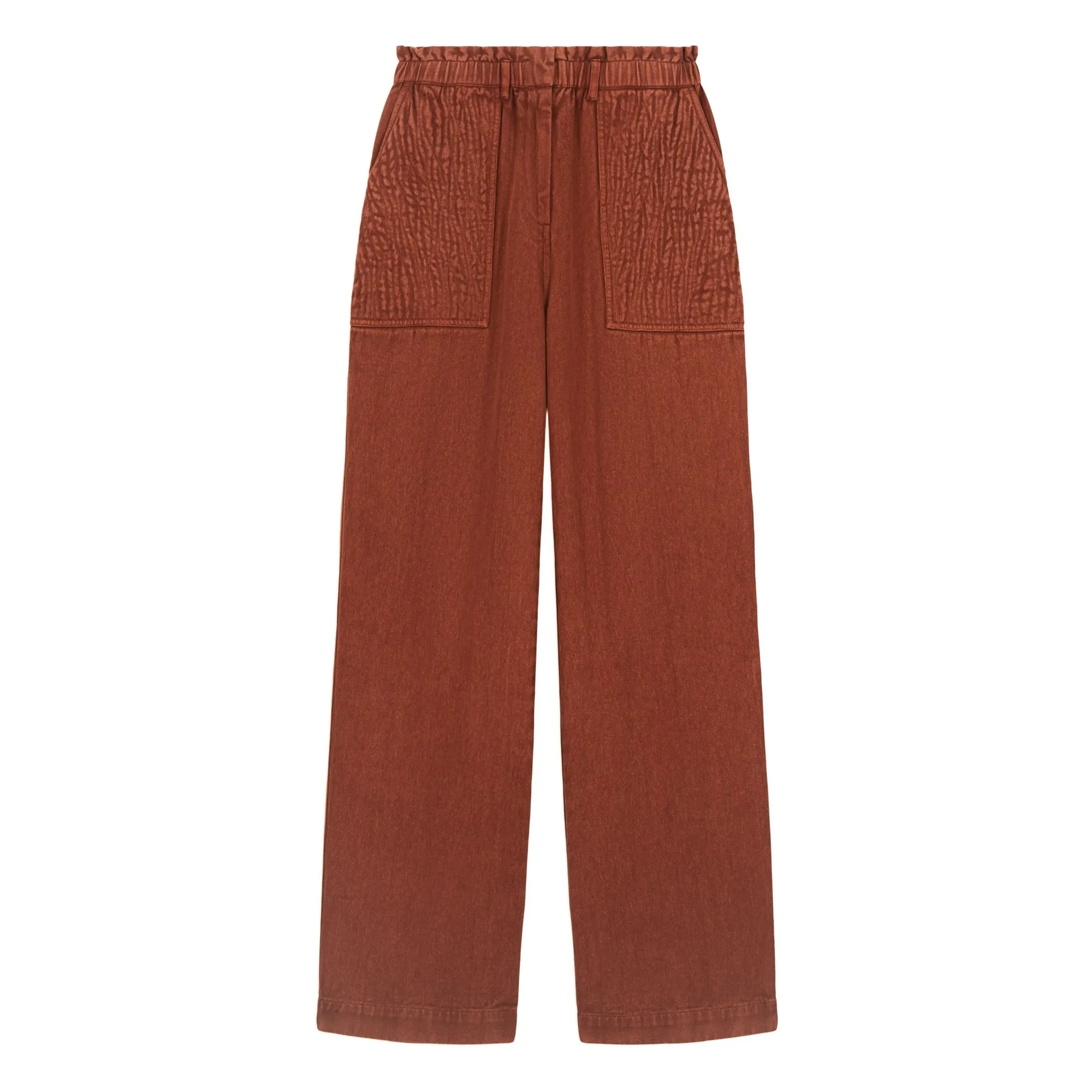 Louise Misha Women's Brown Arlovie Organic Cotton Trousers - Collection